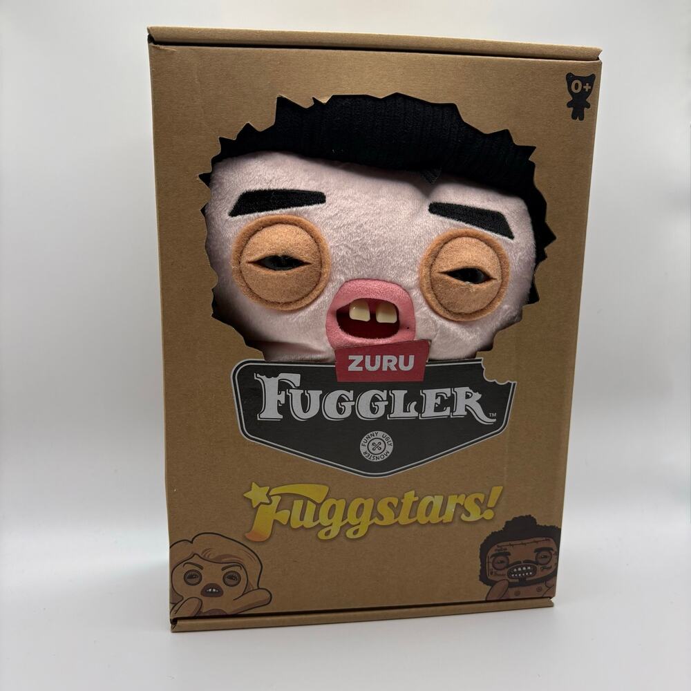 ZURU Fuggler Fuggstars "Greazee" Elvis 9" Plush – New in Box (NIB)